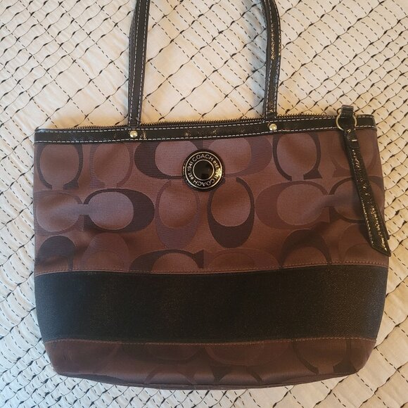 Coach Handbags - Coach Brown/Black Shoulder Bag
